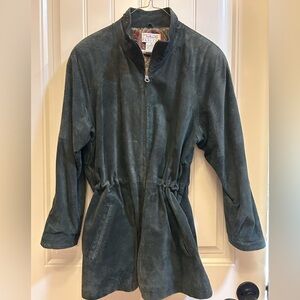 Talbots Green Suede Jacket, P/S